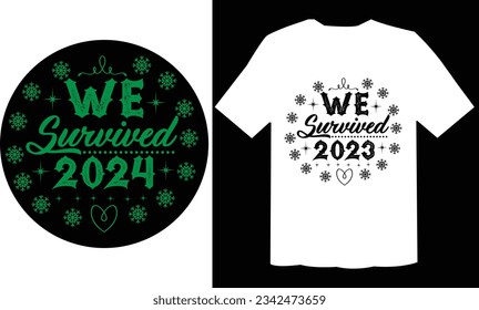 We Survived 2023 Ornament SVG Vector Design