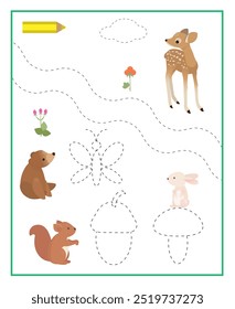 We teach our hands to write. Game circle the waves. Printable sheet.