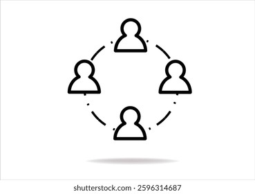 we are a team work bussines icon