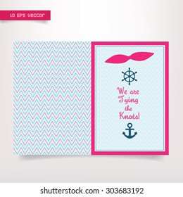 We are Tying the knots wedding invitation
