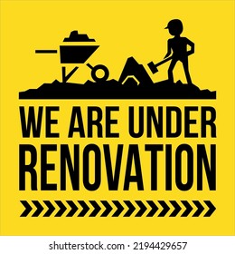 we are under renovation work build