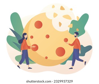 We use cookies policy concept. Confidential Information. Protection of personal information cookie. Modern flat cartoon style. Vector illustration on white background
