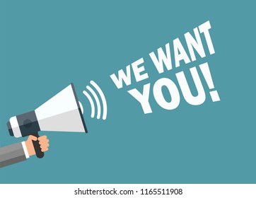 WE WANT YOU!