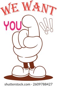 We Want You t shirts magic, Stock Vectors, Images and Vector Art illustration