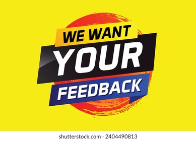 Queremos que tu opinión de voz de retroalimentación ilustración de vector estilo 3d para usar página de inicio, plantilla, ui, web, aplicación móvil, afiche, banner, volante, fondo, altavoz, etiqueta We
