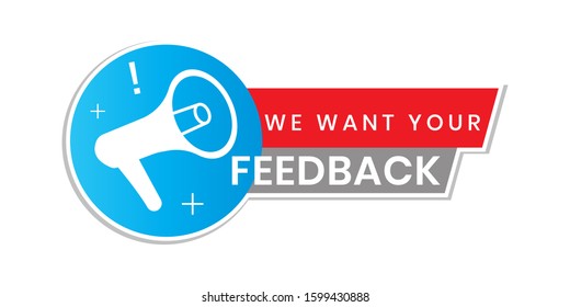 We want your feedback in the text. can be used to stamp Customer Service Reviews.