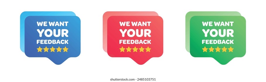 We want your feedback vector set