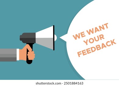 We want your feedback vector sign