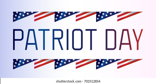 We Will Never Forget. 9/11 Patriot Day background, American Flag stripes background. Patriot Day September 11, 2001 Poster Template, we will never forget you, Vector illustration for Patriot Day