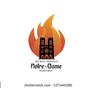 We will rebuild Notre Dame together logo