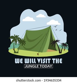 visitaremos la jungla hoy - diseño de camisetas