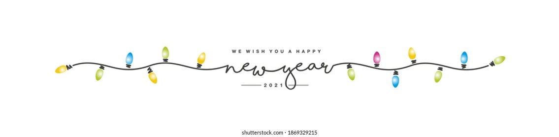 We Wish You Happy New Year Stock Vector (Royalty Free) 1868444239