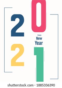 We wish you happy new year, Vector illustration.