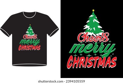We Wish You a Merry Christmas T-Shirt Design, Christmas tree design, Christmas T-Shirt Design