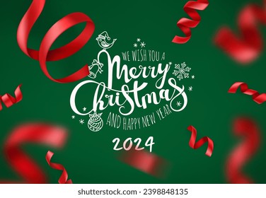 We wish you a Merry Christmas and Happy New 2024 Year 