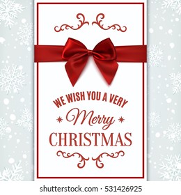 We Wish You Merry Christmas Greeting Stock Vector (Royalty Free ...