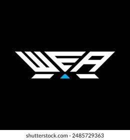 WEA letter logo vector design, WEA simple and modern logo. WEA luxurious alphabet design  