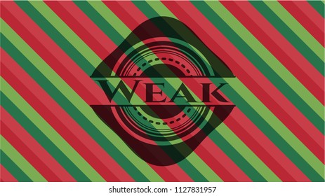 Weak christmas style emblem.