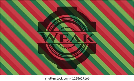 Weak christmas style emblem.