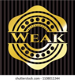 Weak gold emblem