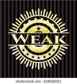 Weak gold emblem