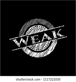 Weak on blackboard