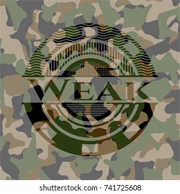Weak on camo texture