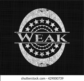 Weak on chalkboard