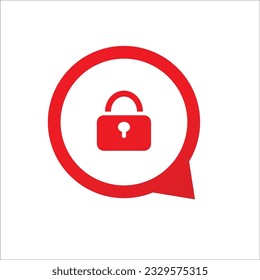 Weak password notification icon. Secure and dangerous web login and encryption of confidential vector information