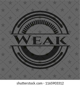 Weak realistic black emblem