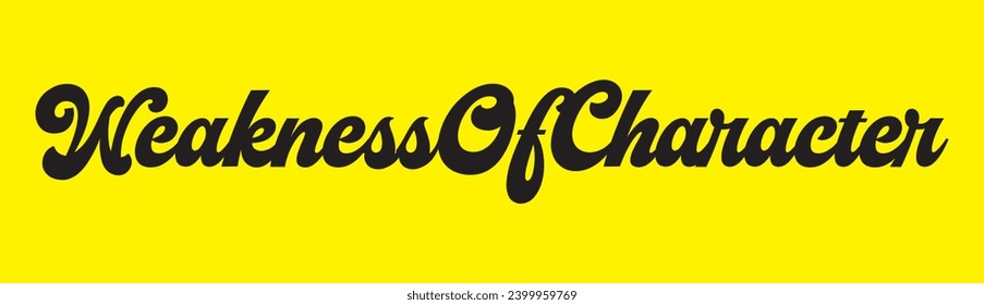 weakness of character text on yellow background.