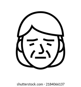 weakness hiv symptom line icon vector. weakness hiv symptom sign. isolated contour symbol black illustration