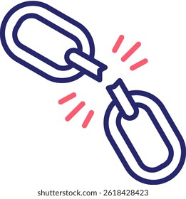 Weakness Icon Color Vector Illustration