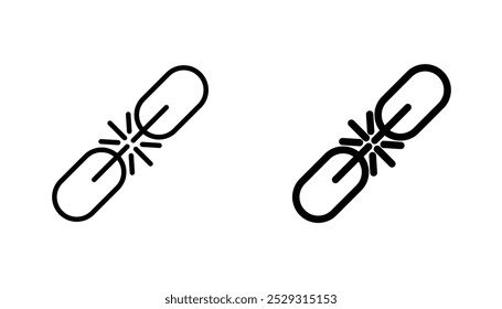 Weakness icon concept. Stock vector