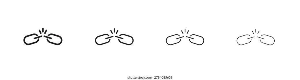 Weakness icon. stroke line concept