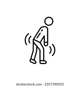 Weakness icon in vector. Illustration