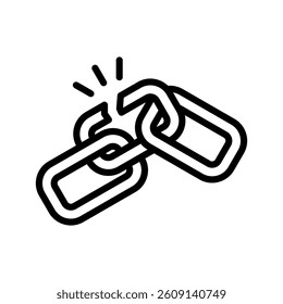 Weakness Line Vector Illustration On White Background.