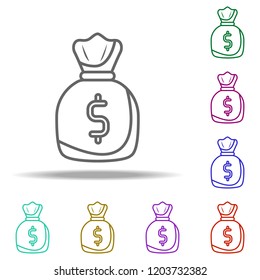 wealth accumulation outline icon. Elements of Banking & Finance in multi color style icons. Simple icon for websites, web design, mobile app, info graphics