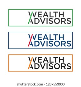 Wealth Advisors Company logo vector. 