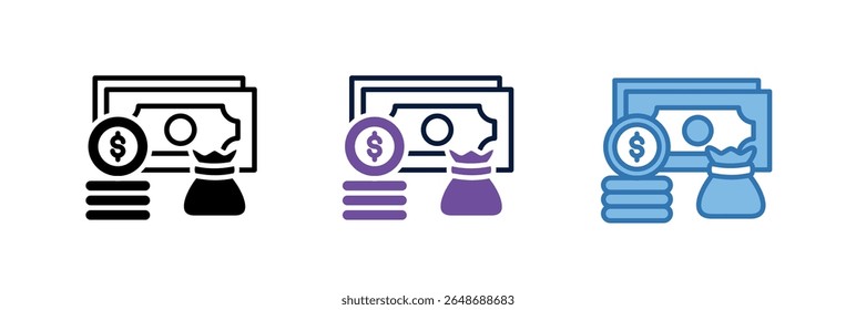 Wealth Assets Icon Element For Design