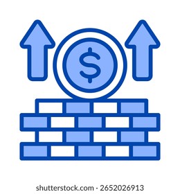 Elemento De Ícone De Construção De Riqueza Para Design
