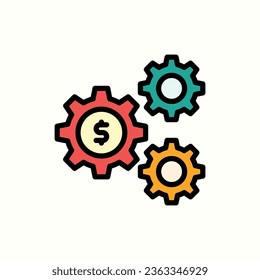 wealth color icon, isolated icon in light background, perfect for website, blog, logo, graphic design, social media, UI, mobile app