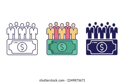 Wealth Community icon vector illustration
