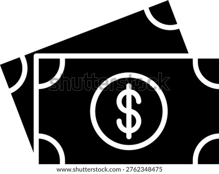 Wealth Glyph Icon Vector Design