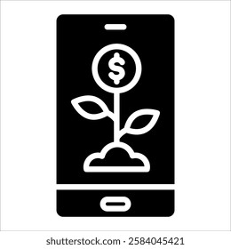 Wealth Growth Icon Element For Design