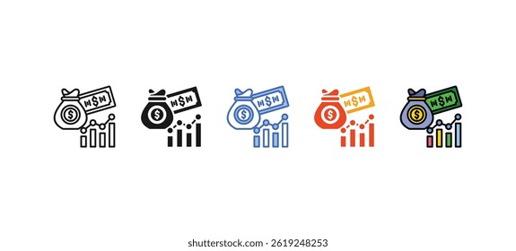 Wealth icon sets collection multi style
