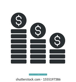 Wealth icon vector illustration logo template for many purpose. Isolated on white background.