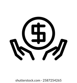 Wealth Icon Vector Symbol Design Illustration