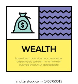 WEALTH AND ILLUSTRATION ICON CONCEPT