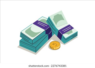 Wealth And Investment Vector Illustration